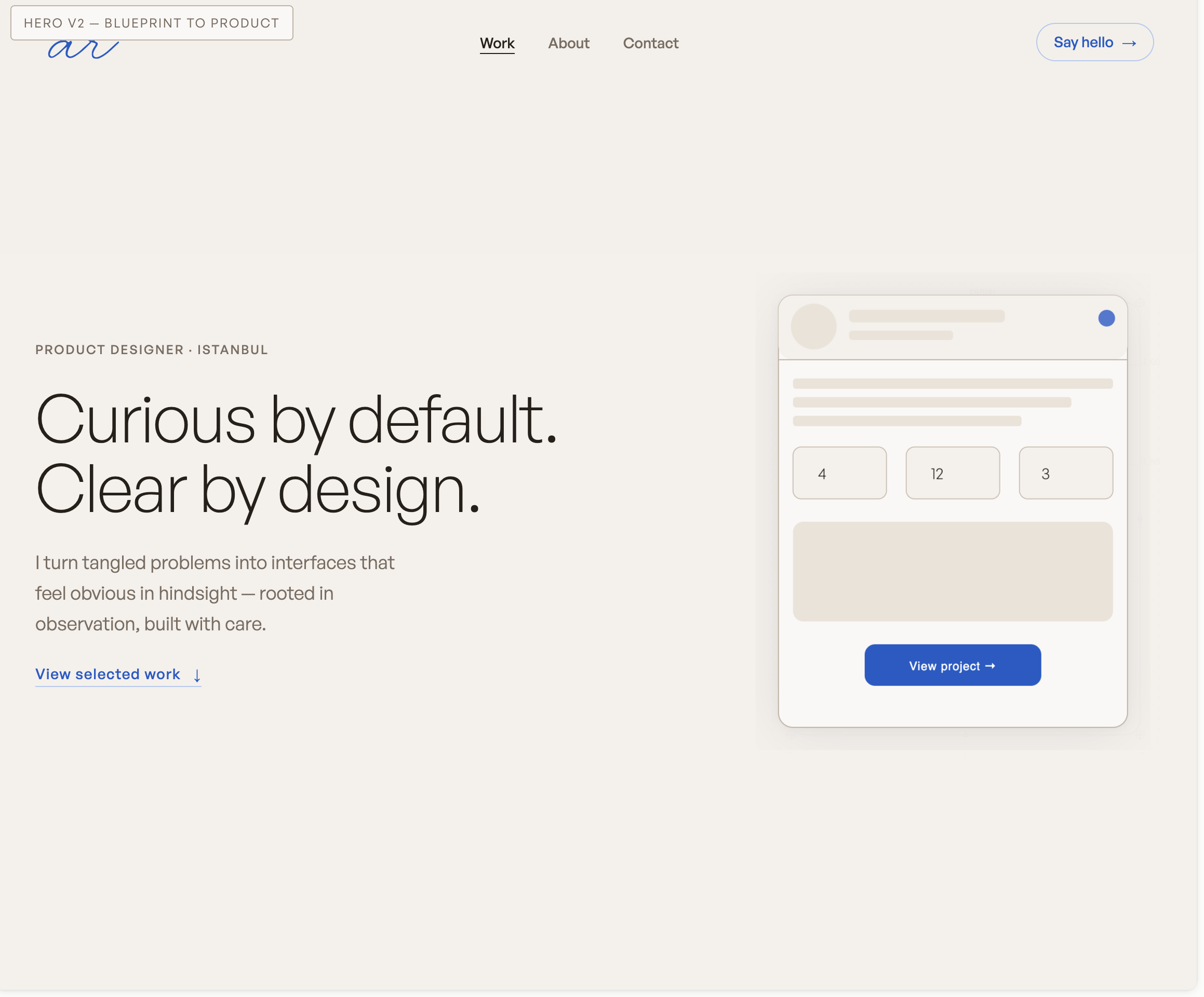 V2 — Blueprint to Product